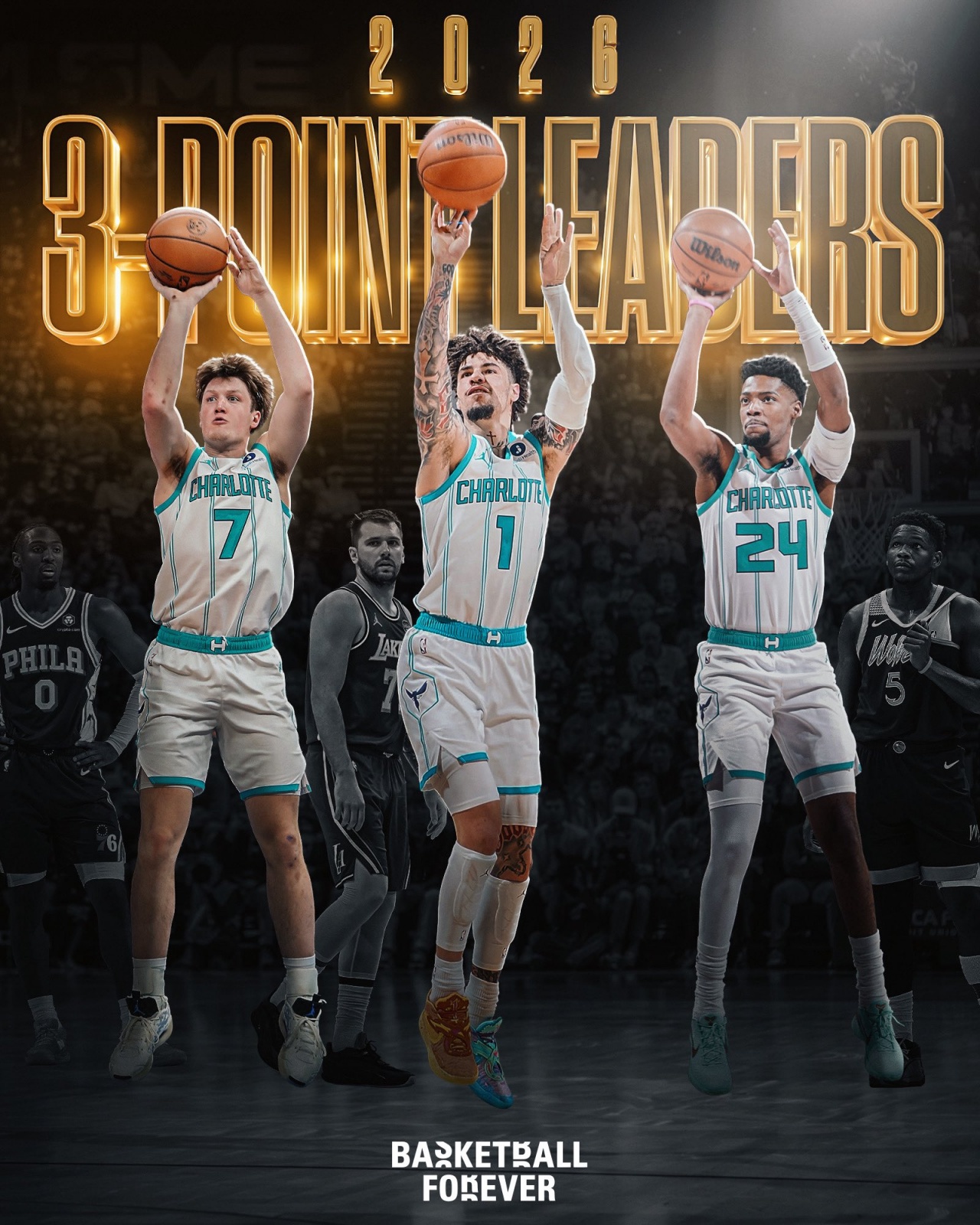 2026世界杯-光明！26年三分球领头羊全是黄蜂人：三球+米勒+新秀康神！